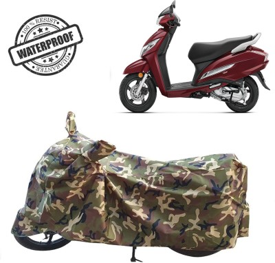 ROYAL AUTO MART Waterproof Two Wheeler Cover for Honda(Activa 125, Green, Multicolor)