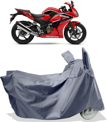 Amexride Two Wheeler Cover for Honda(CBR300R BS6, Grey)