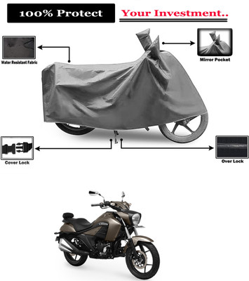 Amexride Two Wheeler Cover for Suzuki(Intruder 250, Grey)