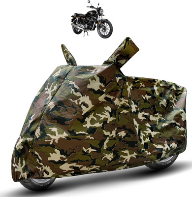Auto Hub Waterproof Two Wheeler Cover for Honda(Hness CB350, Brown)
