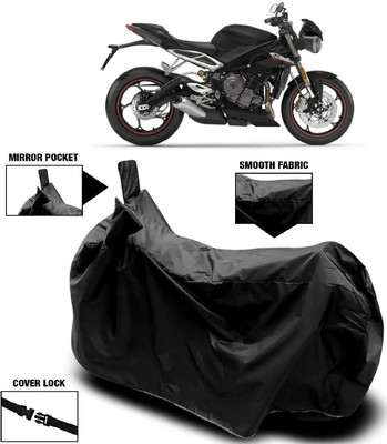 MMSSTAR Waterproof Two Wheeler Cover for Triumph(Street Triple, Black)