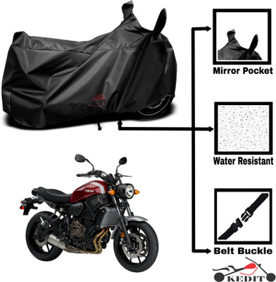 KEDIT Two Wheeler Cover for Universal For Bike(XSR155 BS6, Black)