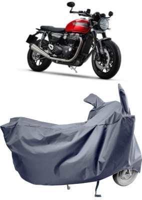 Amexride Two Wheeler Cover for Triumph(Speed Twin BS6, Grey)