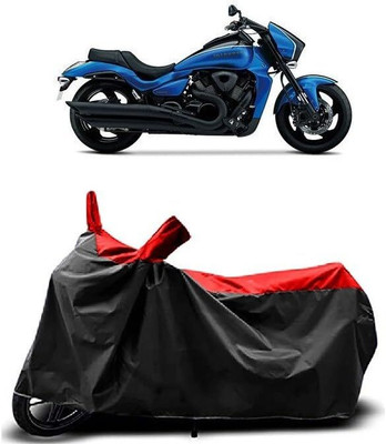 KEDIT Two Wheeler Cover for Suzuki(Intruder, Red, Black)