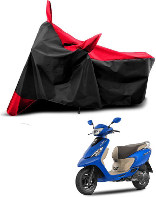 AASHTIK MART Two Wheeler Cover for TVS(Scooty Zest, Red, Black)