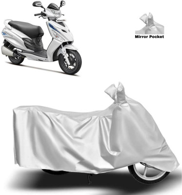Mdstar Waterproof Two Wheeler Cover for Hero(Maestro, Silver)