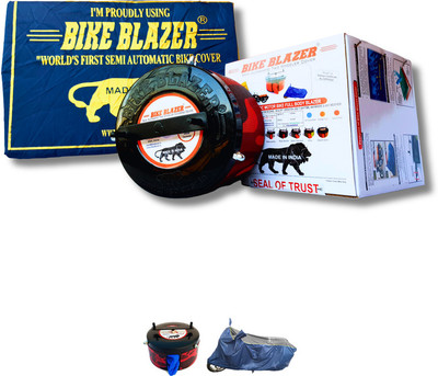BIKE BLAZER Waterproof Two Wheeler Cover for TVS(Victor, Blue)