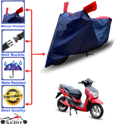 KEDIT Two Wheeler Cover for Hero(Electric Dash BS6, Red, Blue)