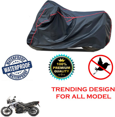 THE REAL ARV Waterproof Two Wheeler Cover for Triumph(Tiger 800 XR, Black)