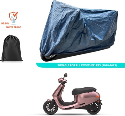 PAGORA Waterproof Two Wheeler Cover for Ola(Blue)