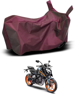 PAGORA Waterproof Two Wheeler Cover for KTM(250 Duke, Maroon)