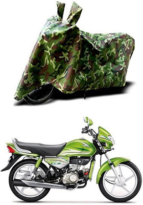 Mdstar Waterproof Two Wheeler Cover for Hero(BS6, Green)
