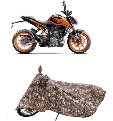 Coxtor Waterproof Two Wheeler Cover for KTM(200 Duke, Multicolor)