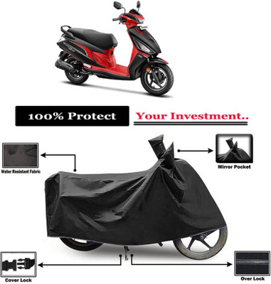 AASHTIK MART Two Wheeler Cover for Hero(Maestro Edge 125, Black)