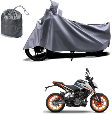 Autoinnovation Waterproof Two Wheeler Cover for KTM(125 Duke, Grey)