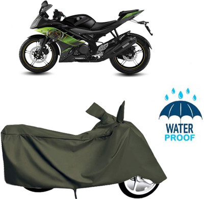 Autoinnovation Waterproof Two Wheeler Cover for Yamaha(Green)