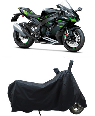 Coxtor Waterproof Two Wheeler Cover for Kawasaki(Ninja ZX-10R BS6, Black)