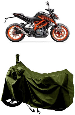 SUGASHRI Waterproof Two Wheeler Cover for KTM(250 Duke BS6, Green)
