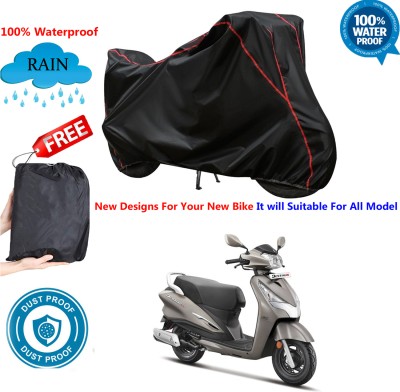 AutoGalaxy Waterproof Two Wheeler Cover for Hero(Destini 125, Black)