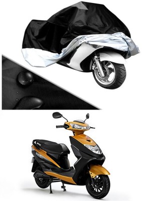 AutoTiger Two Wheeler Cover for Ampere(REO BS6, Silver, Black)