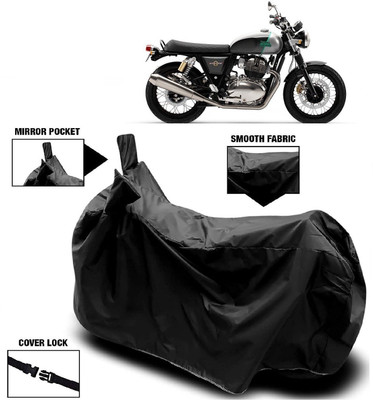 MMSSTAR Waterproof Two Wheeler Cover for Royal Enfield(Twin, Black)