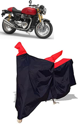 Amexride Two Wheeler Cover for Triumph(Thruxton 1200 R, Black)
