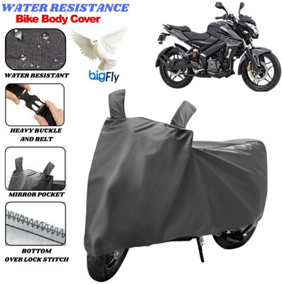 BigFly Two Wheeler Cover for Bajaj(Pulsar NS 200, Grey)