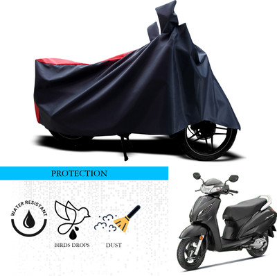 ANTHUB Waterproof Two Wheeler Cover for Honda(Activa 6G, Black, Red)