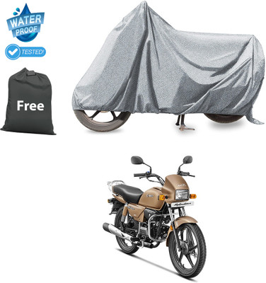 CODOKI Waterproof Two Wheeler Cover for Hero(Splendor Plus, Silver)