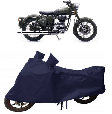 Varnwal E Commerce Waterproof Two Wheeler Cover for Royal Enfield(Battle, Blue)