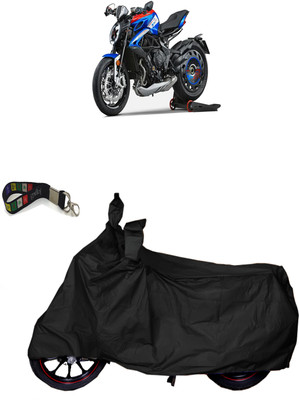 UKIGAL Two Wheeler Cover for MV Agusta(BS6, Black)