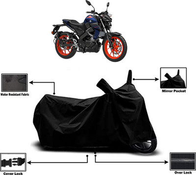 Amexride Two Wheeler Cover for Yamaha(MT-15, Black)