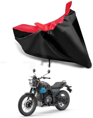KEDIT Two Wheeler Cover for Royal Enfield(Scrambler, Red, Black)