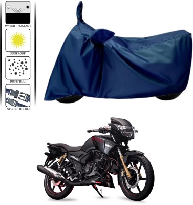 HWSXQAE Waterproof Two Wheeler Cover for TVS(Apache RTR 180, Blue)