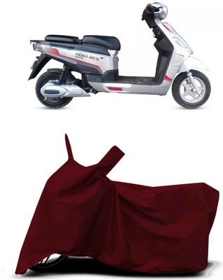 VESMEI Two Wheeler Cover for Hero(Electric NYX e5, Red)