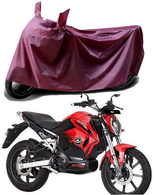 APNEK Waterproof Two Wheeler Cover for Revolt(Motors E-Bike, Maroon)
