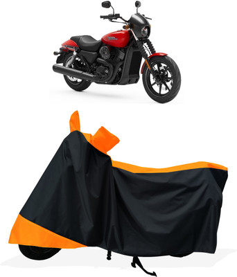 Tricway Two Wheeler Cover for Harley Davidson(Street 750, Orange)