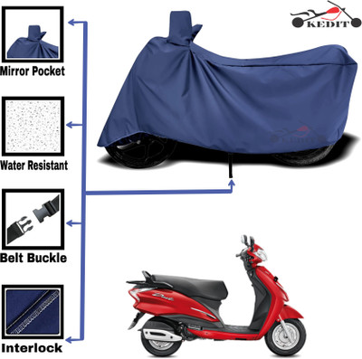 KEDIT Two Wheeler Cover for Hero(Duet 125CC, Blue)