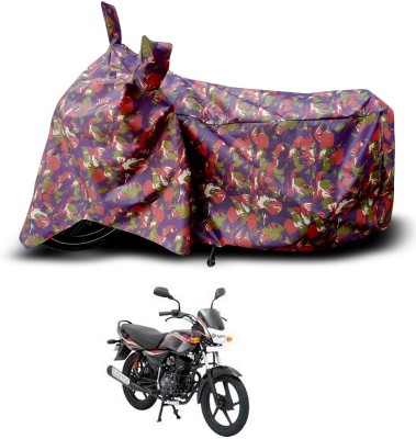 DeepShakshi AUTOMOTIVE Two Wheeler Cover for Bajaj(Platina 125, Red, Multicolor)