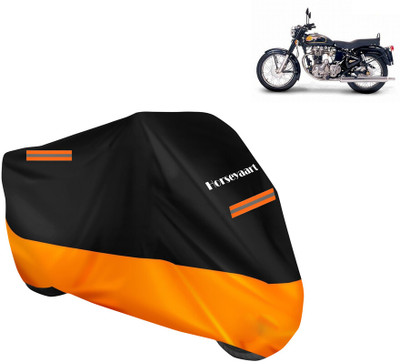 Horseyaart Waterproof Two Wheeler Cover for Royal Enfield(Electra 5S, Orange)