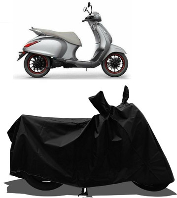Tricway Waterproof Two Wheeler Cover for Bajaj(Urbanite Chetak BS6, Black)