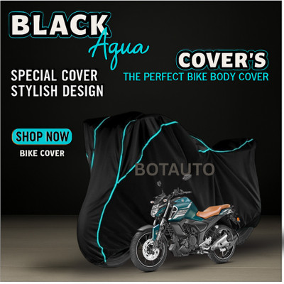 BOTAUTO Waterproof Two Wheeler Cover for Yamaha(FZ-S FI, Black)