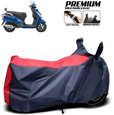 smwzxyu Waterproof Two Wheeler Cover for Honda, Bajaj, Hero, TVS(Red, Blue)