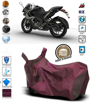 DeepShakshi AUTOMOTIVE Waterproof Two Wheeler Cover for Bajaj(Pulsar 200 NS DTS-i, Maroon)