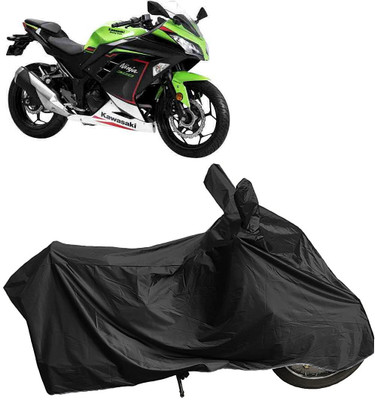DIGGU Two Wheeler Cover for Kawasaki(Ninja 300 BS6, Black)