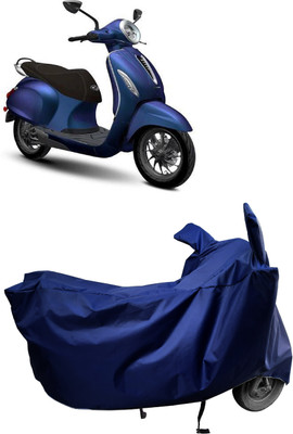 Amexride Two Wheeler Cover for Bajaj(Chetak, Blue)