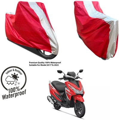 AUTOCAD Waterproof Two Wheeler Cover for Suzuki(Access SE, Silver, Red)