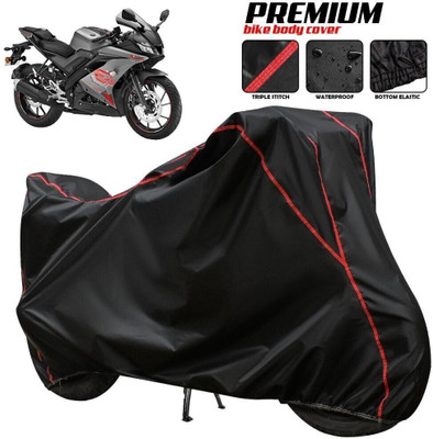 xodi Waterproof Two Wheeler Cover for Yamaha(R15 s, Black, Red, Multicolor)