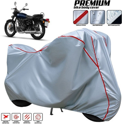 xodi Waterproof Two Wheeler Cover for Royal Enfield(Bullet, Silver, Red, Multicolor)