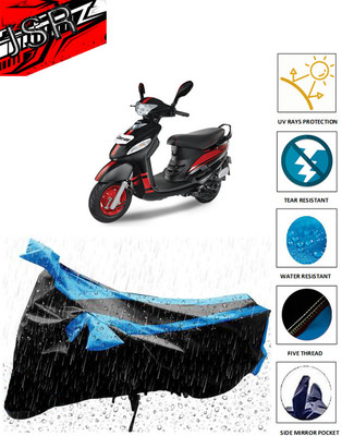 J S R Waterproof Two Wheeler Cover for Mahindra(Rodeo, Blue)